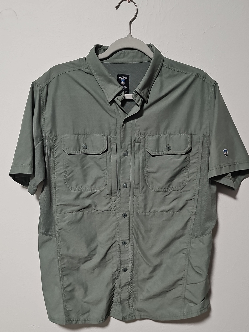 KÜHL Airspeed Short Sleeve Technical Hiking Shirt Men's Medium - AS IS